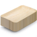 Dicunoy 20 PCS Disposable Paper Serving Plates, 14" x 9" Palm Leaf Plate, Charcuterie Boards, Rectangle Bamboo Wood Like Platters Trays, Heavy Duty Party Plates for Dinner, Weddings, BBQ, Catering