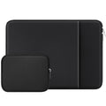RAINYEAR 16 Inch Laptop Sleeve Soft Case with Front Pocket & Accessories Pouch, Specially Compatible with 16" MacBook M1 M2 M3 M4 M5 A2141 A2485 A2780 A2991 A3403 A3186 A3428 A3429(Black)