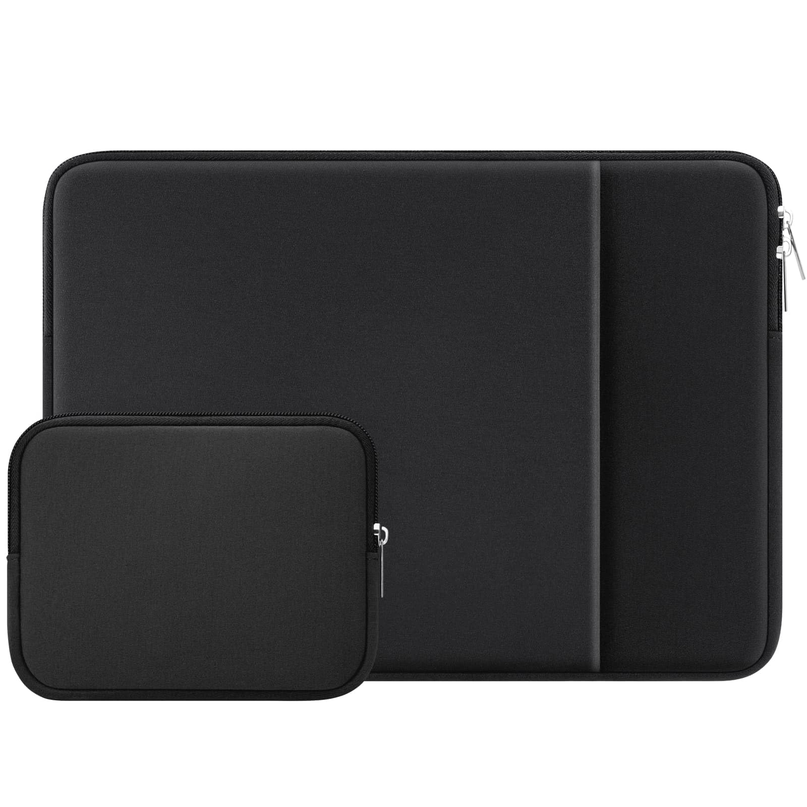 RAINYEAR 16 Inch Laptop Sleeve Soft Case with Front Pocket & Accessories Pouch, Specially Compatible with 16" MacBook M1 M2 M3 M4 M5 A2141 A2485 A2780 A2991 A3403 A3186 A3428 A3429(Black)