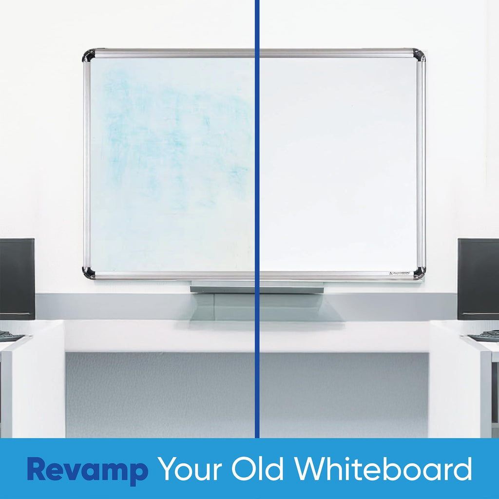 HeatPomelo Dry Erase Sticker for Wall, 80" x 17.3"(200x44 cm) No Ghosting Peel and Stick White Board Roll, Stain-Proof Self-Adhesive Whiteboard Paper for Home, Office, Classroom