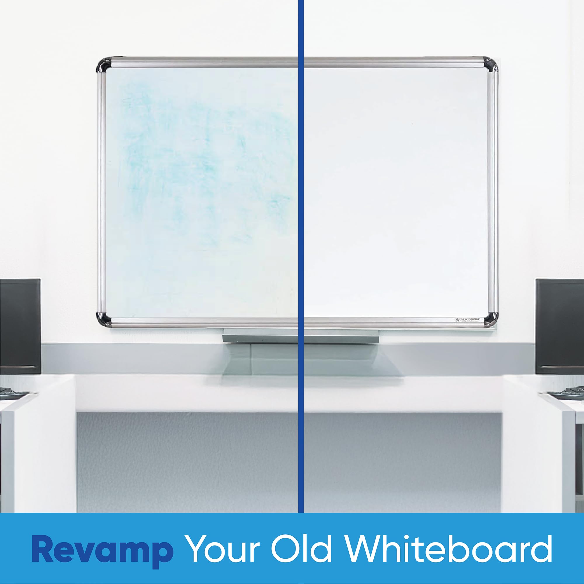 HeatPomelo Whiteboard Sticker for Wall, 120" x 17.3" (300x44 cm) No Ghosting Peel and Stick Dry Erase White Board Roll, Stain-Proof Self-Adhesive Whiteboard Paper Ideal for Home Office Classroom