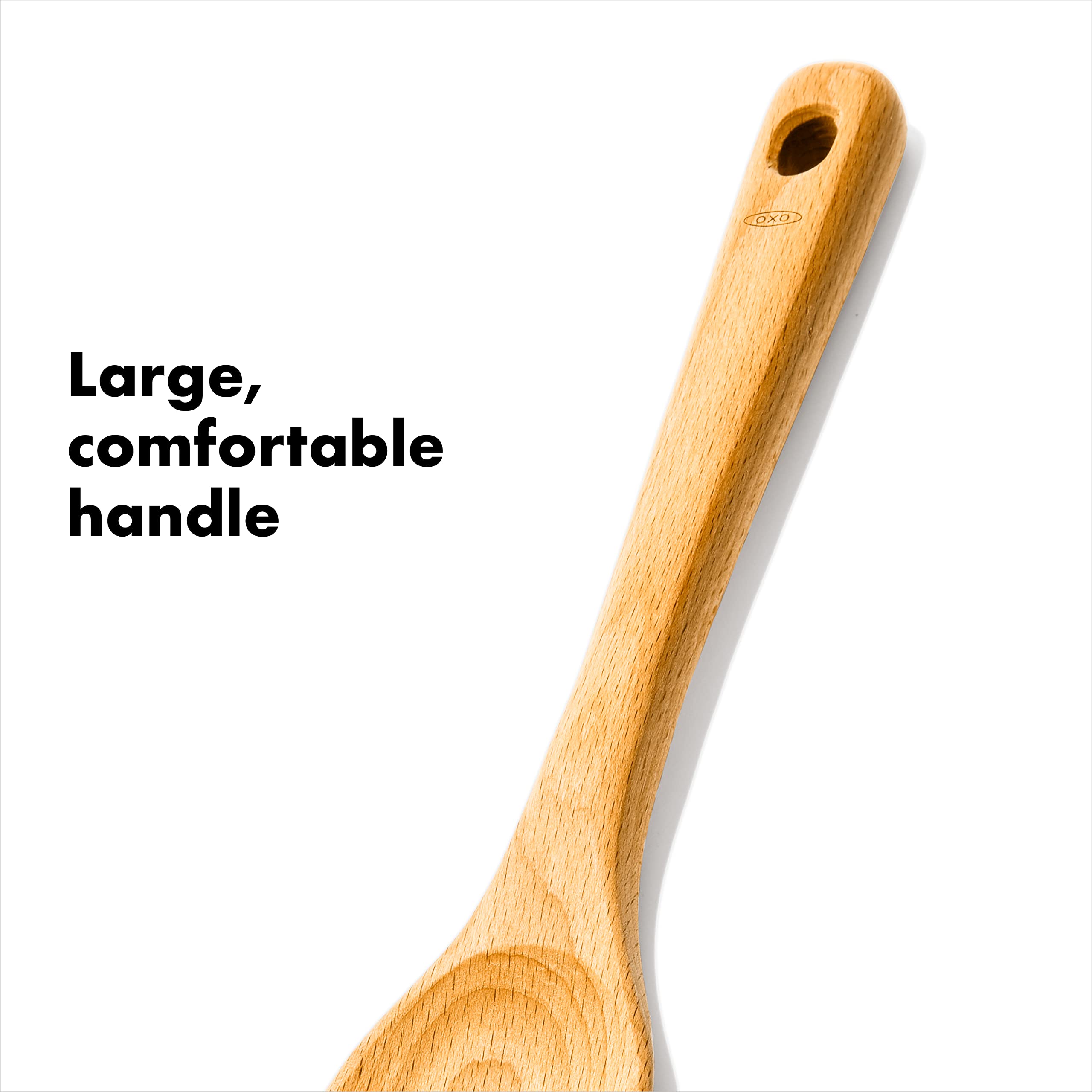 OXO Good Grips Wooden Spoon Set, 3-Piece, Brown