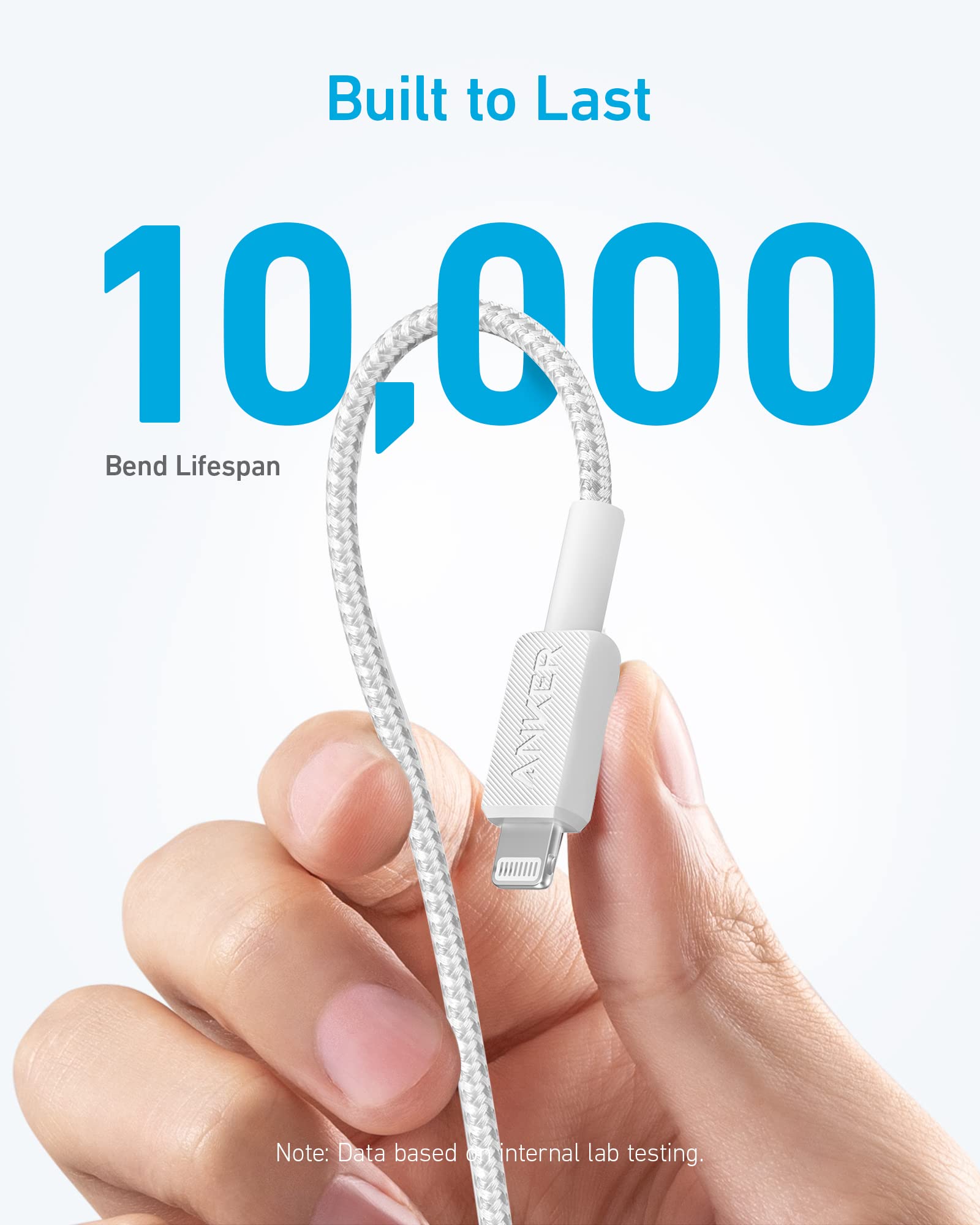 Anker USB C to Lightning Cable, 322 USB-C to Lightning Braided Cable(3ft, Black), MFi Certified, Fast Charging Cable for iPhone 14 Plus 14 14 Pro Max 13 13 Pro iPhone 12 (Charger Not Included)