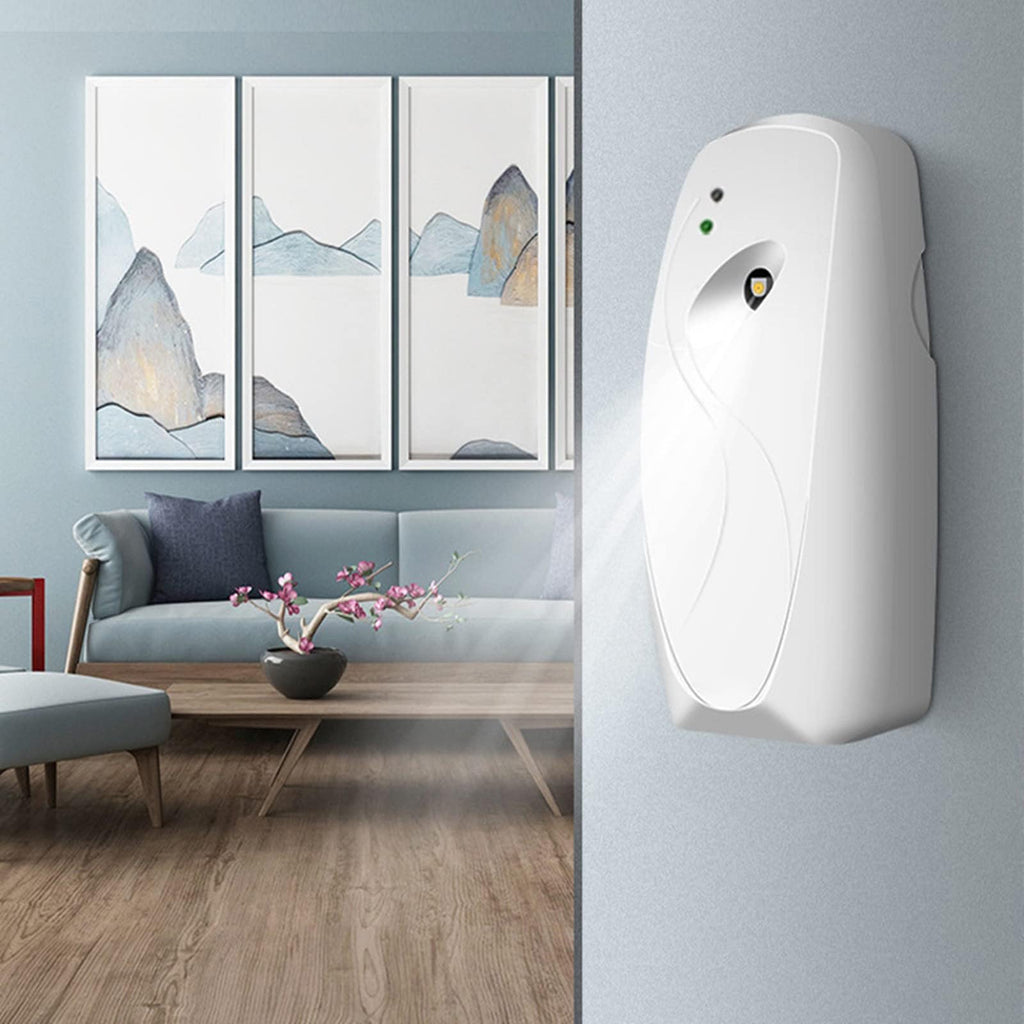 Automatic Fragrance Dispenser, Programmable Wall-Mounted Air Freshener Spray Diffuser for Home Bathroom Offices Hotel Restaurants