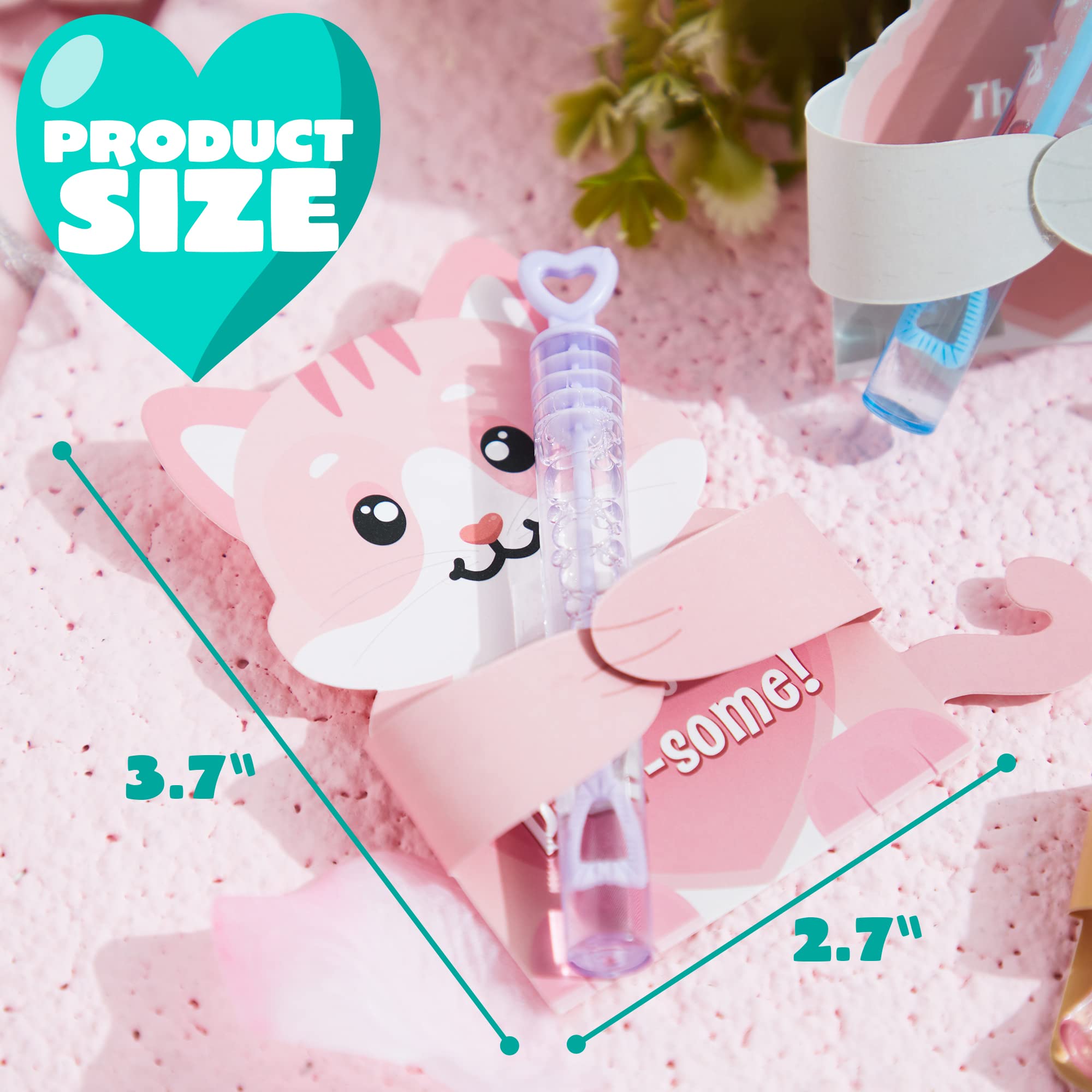 JOYIN 36 Pcs Valentines Day Gifts Cards with Animal Designs,Valentine’s Greeting Cards Candy Holder Cards for Kids, Valentine Classroom Exchange Cards (Cards only)