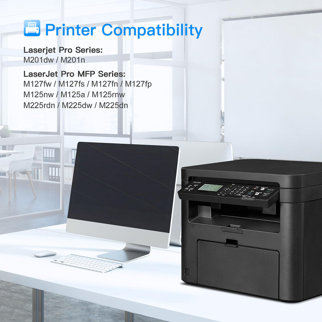 LxTek Compatible Toner Cartridge Replacement for HP 83A CF283A to Compatible with LaserJet Pro MFP M125nw M201dw M225dw M201n M125a M127fn M127fw, 2 Black