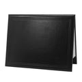 GraduatePro Diploma Cover 8.5x11 Graduation Covers Certificate Document Holder Smooth Leather Letter Size Black