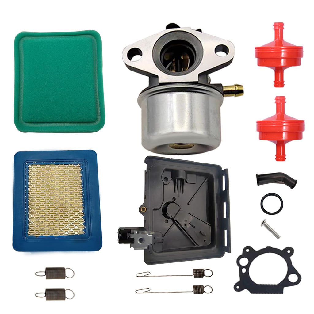 Quaprodur Carburetor Kit 799868 Replacement for Briggs 694202 693909 692648 499617 498170 497586 498254 497314, for Toro 16400 16401 20010 20020 20021 20022 20023 20030