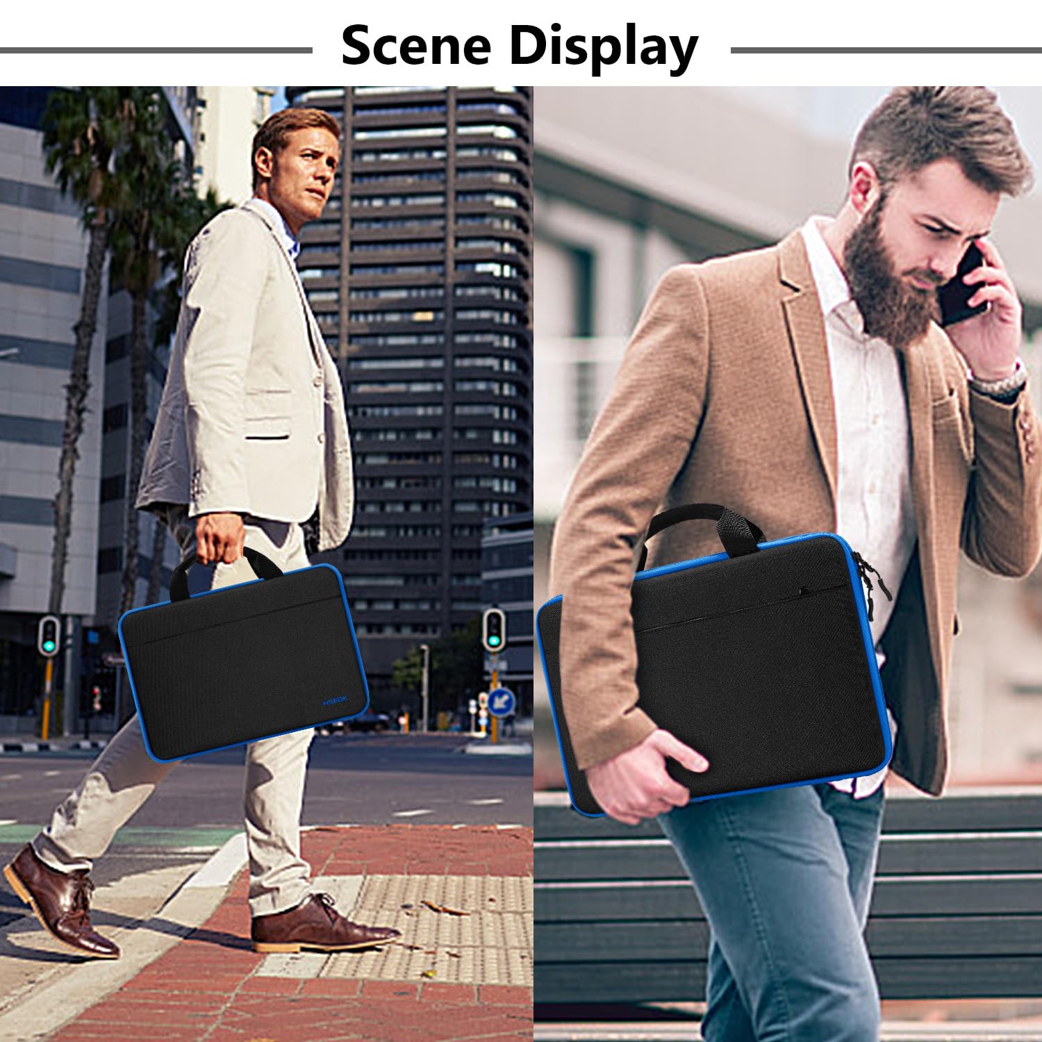 Hseok Laptop Sleeve 13-14 Inch Case Briefcase Compatible with MacBook Neo Pro 14 M5/M4/M3/M2/M1, All Models 13.3 Mac Air/Pro, XPS 13 14, Most Popular 13"-14" Notebooks,B01K02