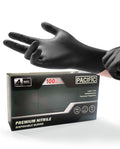 PACIFIC PPE 4 mil Black Nitrile Disposable Gloves, Food-Safe, Latex-Free, Cleaning, Cooking Gloves, Medium