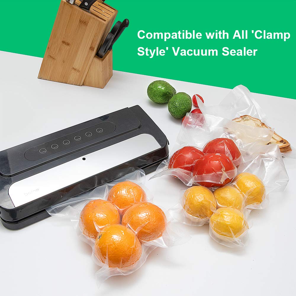 ATSAMFR 8 Pack 8"x20'(4Rolls) and 11"x20'(4Rolls) Vacuum Sealer Food Saver Bags Rolls with BPA Free,Heavy Duty,Great for Vac Storage or Sous Vide Cooking