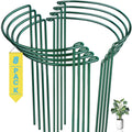 8 Pack Snake Plant Support Stakes Sets - Half Round Peony Cage and Support, Hydrangea Support Ring for Indoor and Outdoor Potted Plants, Such as Peonies, Tomatoes, Roses, Flowers