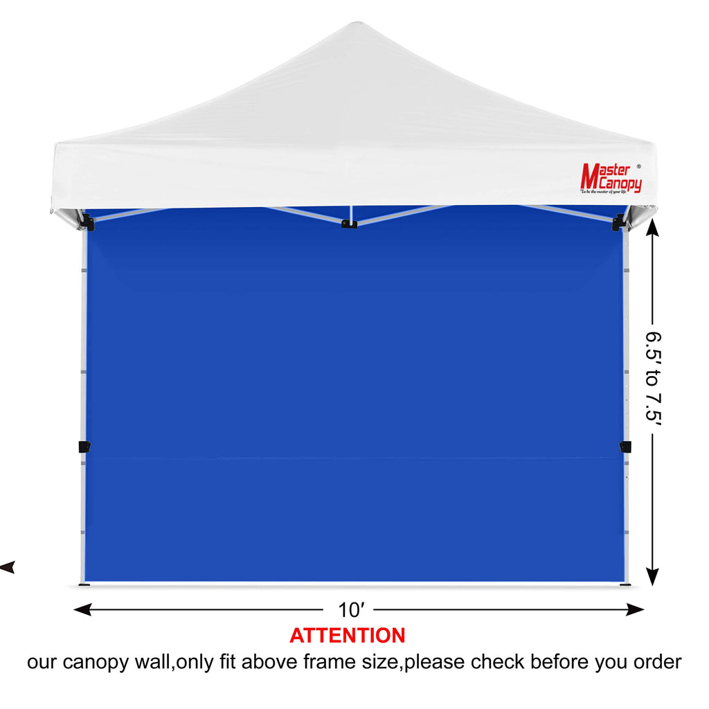 MASTERCANOPY Instant Canopy Tent Sidewall for 10x10 Pop Up Canopy,1 Pack (10x10 Feet, Blue)