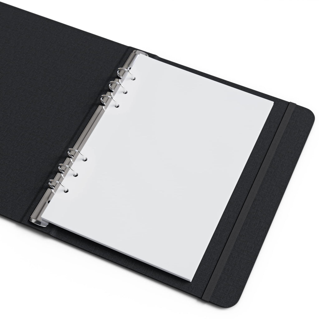 A5 Blank Paper - 250 Sheets (500 Pages) - 6 Hole Punched - 100 GSM (24 lb.) - for FiloFax, A5 Planners, Organizers, and Binders - 148mm x 210mm (5.83 inches x 8.27 inches)