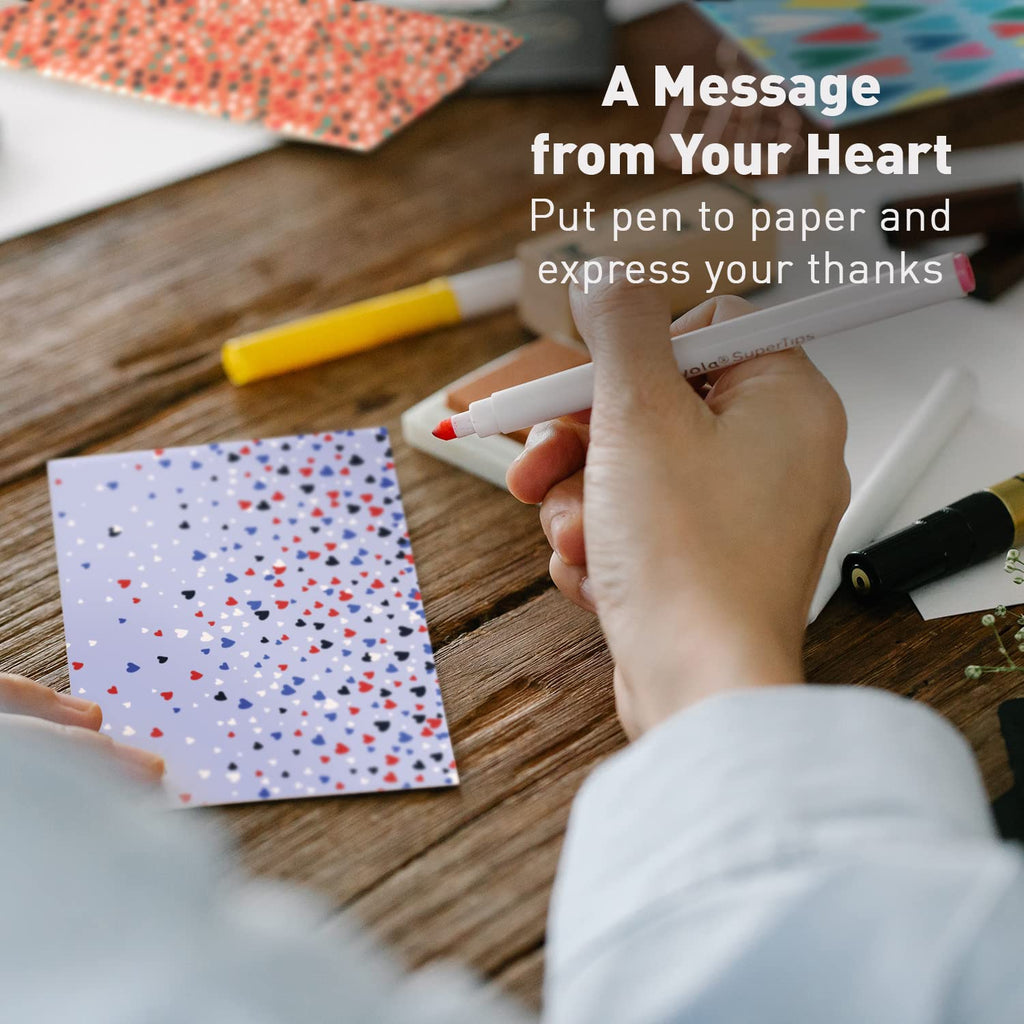 S&O Blank Cards for All Occasions in One Box Set - Blank Notecards for Handwritten Messages - All Occasion Notes Assortment Box with covers - 100 Vibrant Notecards and Envelopes Pack