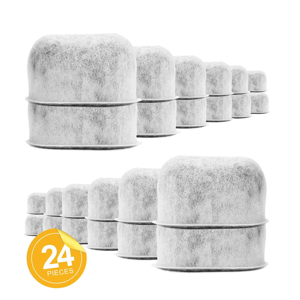 Pack of 24 Replacement Charcoal Water Filters for Keurig Coffee Machines by Housewares Solutions