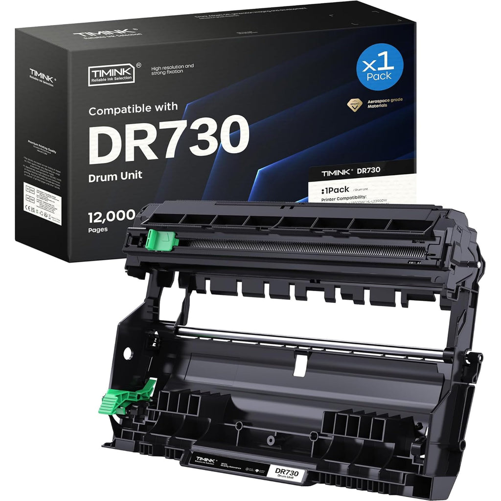 DR730 Drum Unit Replacement for Brother DR-730 Drum Units Work with MFC-L2710DW MFC-L2750DW MFC-L2730DW DCP-L2550DW HL-L2390DW HL-L2395DW HL-L2350DW HL-L2370DW HL-L2370DWXL Printers (NOT Toner)