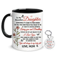 Hyturtle to My Daughter Coffee Mug 11oz for Daughter from Mom - Mom's Choice for Mother's Day, Birthday, Christmas