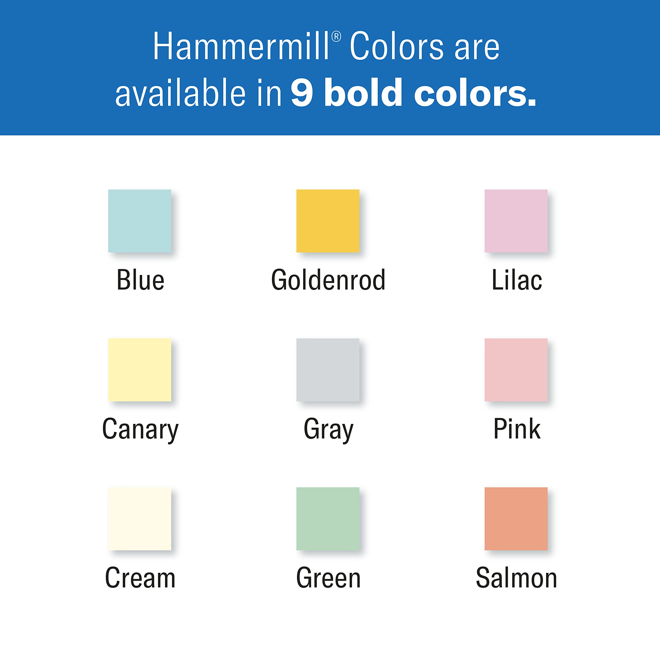 Hammermill Colored Paper, 24 lb Pink Printer Paper, 8.5 x 11 - 1 Ream (500 Sheets) - Made in the USA, Pastel Paper