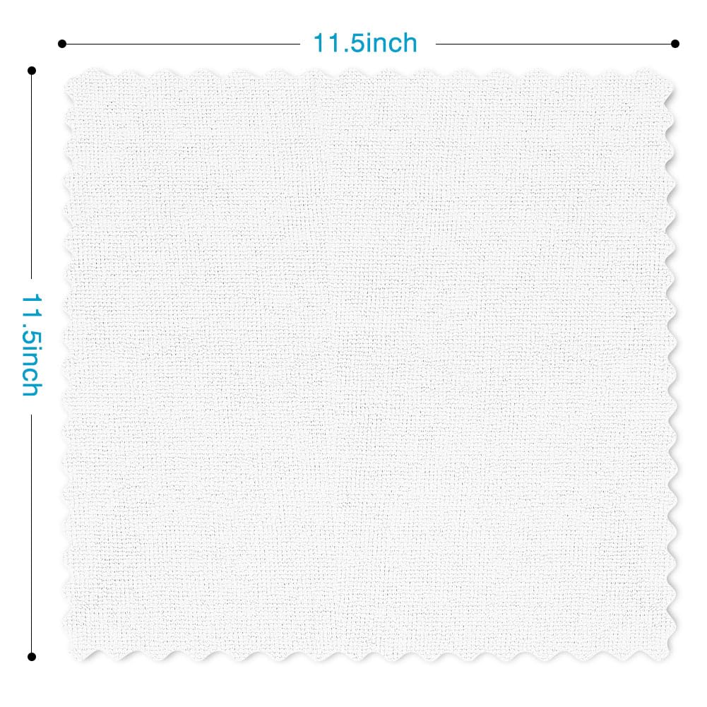 Orighty Cleaning Cloths, Shop Towels 150 Pack, Shop Rags Reusable, Microfiber Cleaning Rags Bulk for Cars, Multi-Purpose Lint Free Towels for Automotive, Mechanic, Kitchen, 29.2 x 29.2cm, White