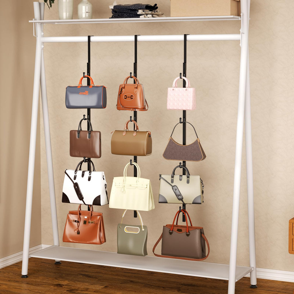 SWTYMIKI Over Door Hat Organizer - 3 Packs Metal Hanging Hat Rack with 12 Hooks Design, Hat Racks for Baseball Caps Hanger Organizer Storage Holds up to 60 Caps for Door, Bedroom, Closet