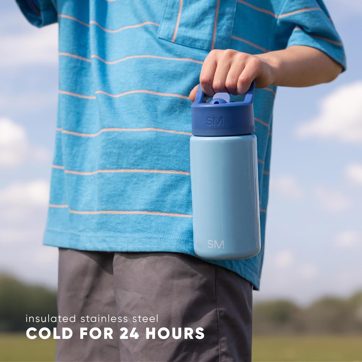 Simple Modern Spiderman Kids Water Bottle with Straw Lid | Marvel Insulated Stainless Steel Reusable Tumbler Gifts for School, Toddlers, Boys | Summit Collection | 14oz, Spidey Kid