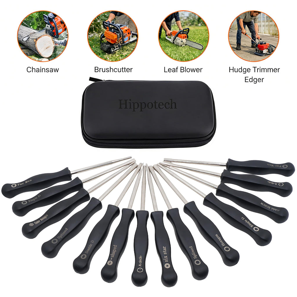 Hippotech Pack of 14 Carburetor Adjustment Tool with Screw Outer-Hexagon Scredrivers for 2-Cycle Small Engine for Poulan for Husqvarna for STIHL for Echo Trimmer Chainsaw