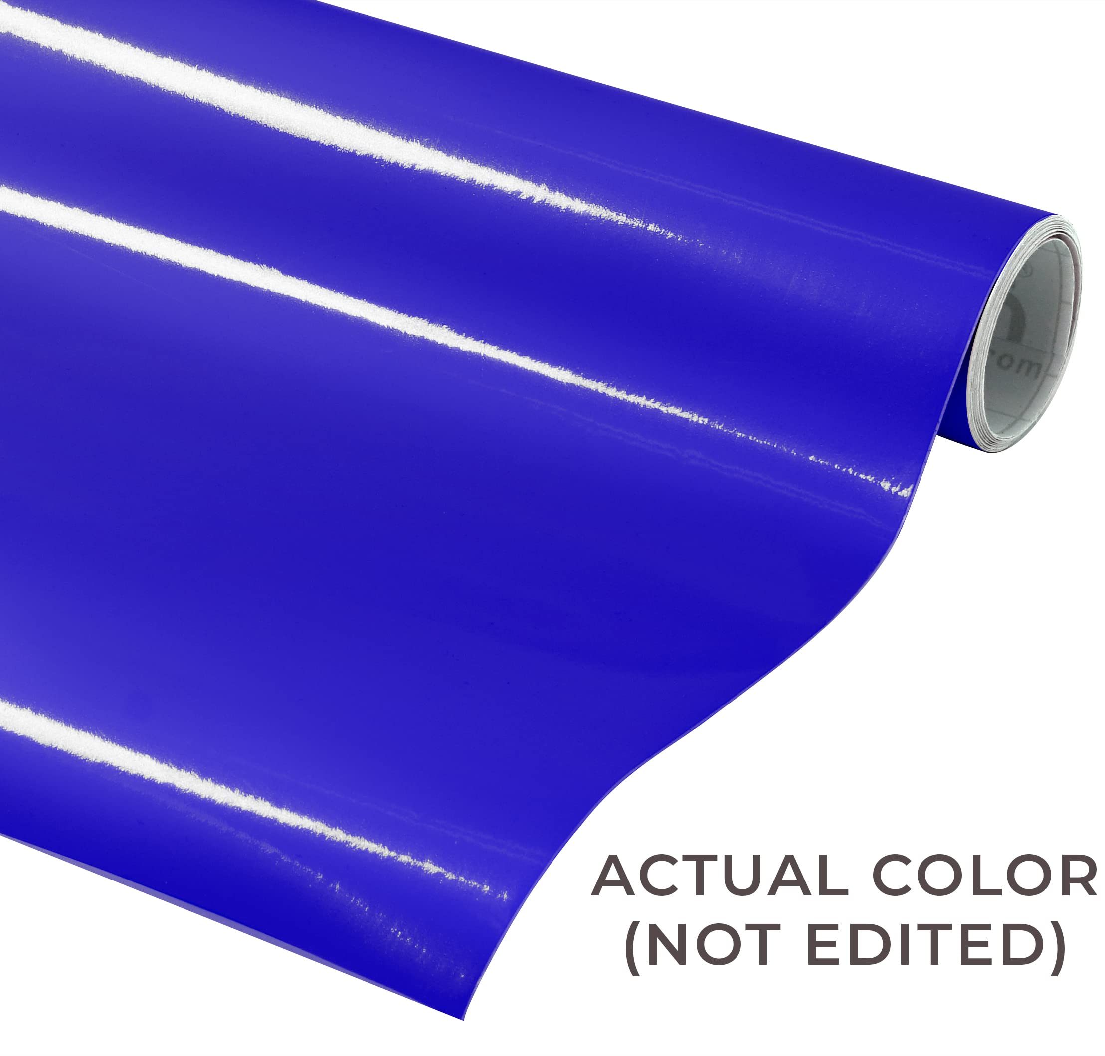 VViViD Brilliant Blue Gloss DECO65 Permanent Adhesive Craft Vinyl for Cricut, Silhouette & Cameo (25ft x 11.8 Inch Large Roll)