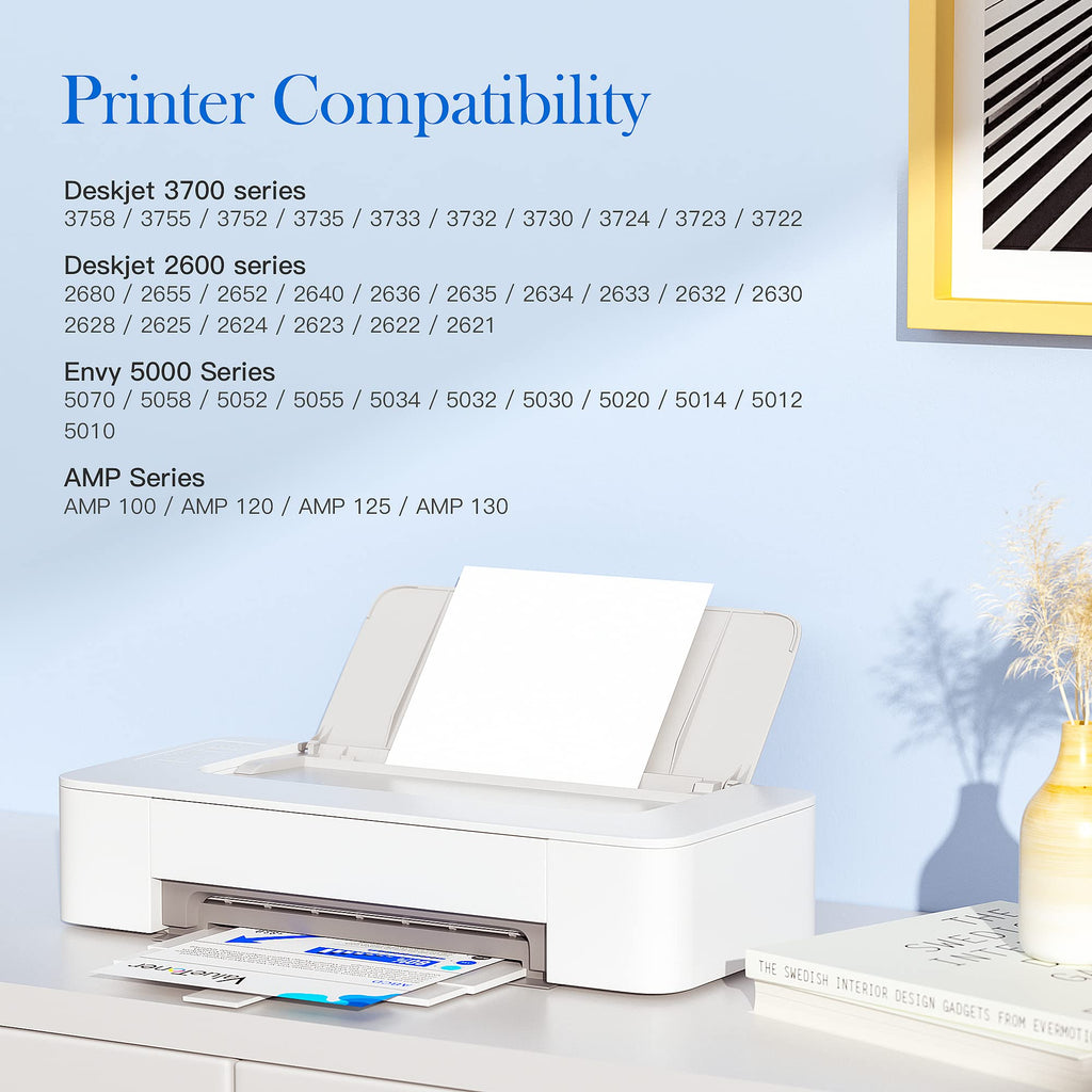 Valuetoner Remanufactured Ink Cartridges Replacement for HP 65XL Ink Cartridge Combo Pack 65 XL for Envy 5055 5052 5058 DeskJet 3755 2655 3720 3722 3723 3752 3758 2652 2624(1 Black, 1 Color)