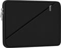 Laptop Sleeve Case 15.6 inch, Traveling Carrying Computer Sleeve Bag with Zippered Pocket, Shockproof Protective Laptop Cover Compatible for Apple Notebook, HP, Dell, Acer, Asus, Lenovo, Black