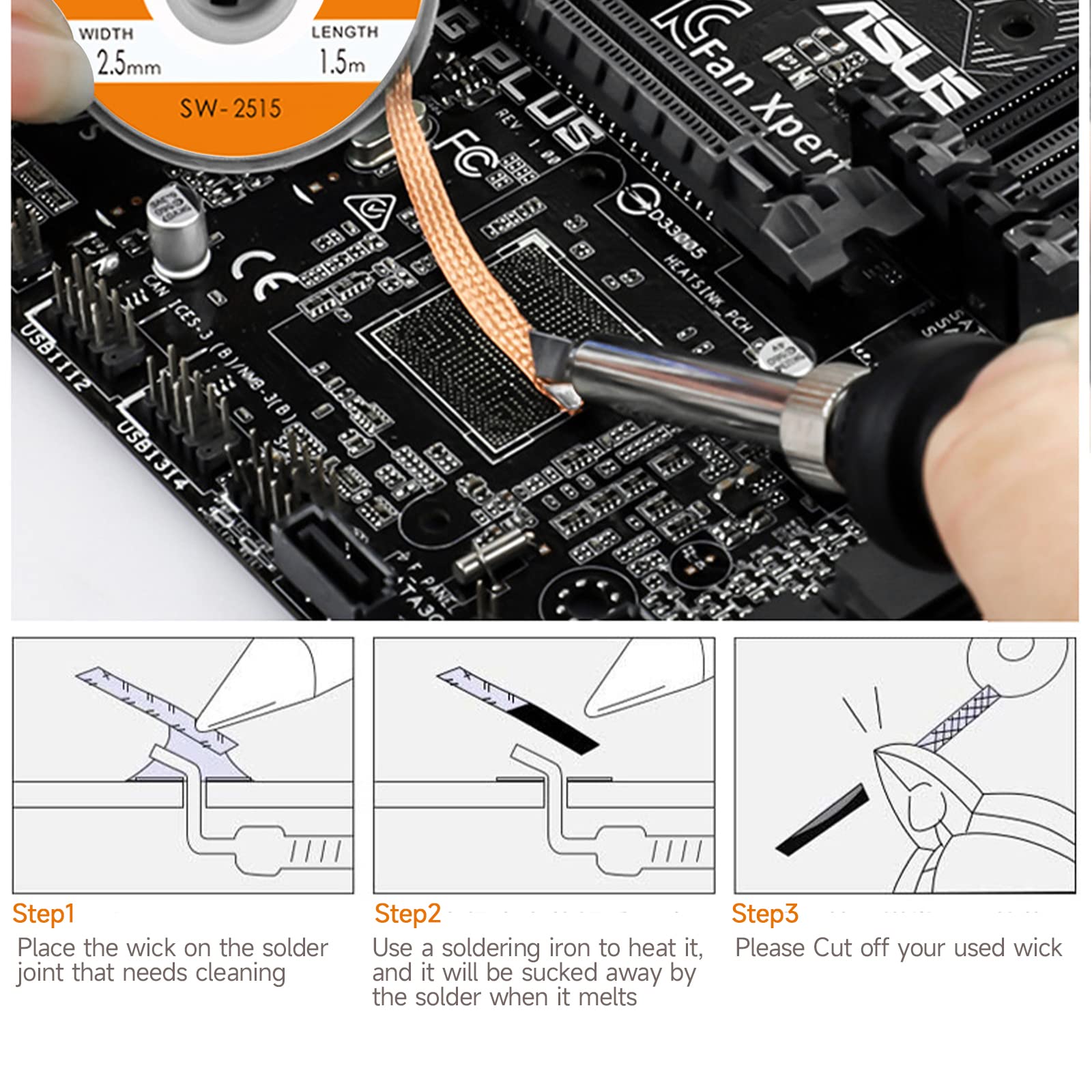 TOWOT Soldering Iron Kit, Electronic Soldering Iron 60W Adjustable Temperature, Desoldering Pump, Tin Wire