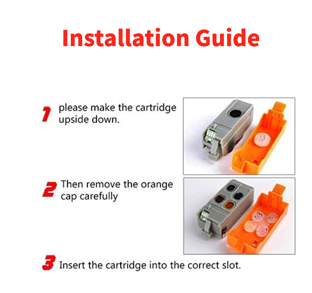 Compatible Canon 35 36 Ink Cartridge Replacement for Canon PGI-35 CLI-36 PGI35 CLI36 Ink Work with Canon Pixma iP110 iP100 TR150 Printers (4BK, 2CL)