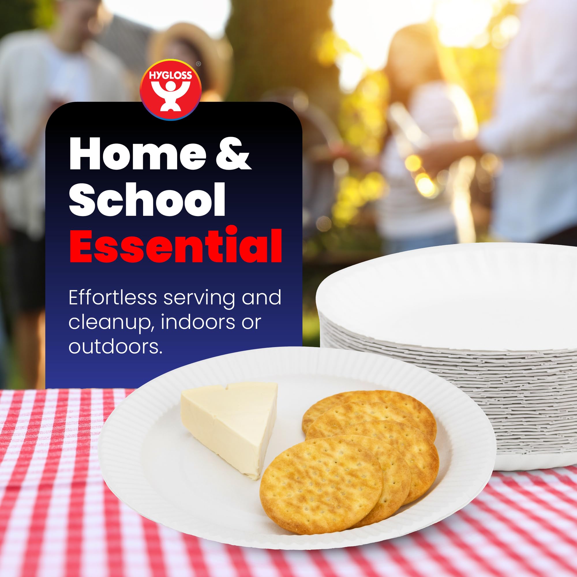 Hygloss Products Paper Plates - Uncoated White Plate - Use for Foodware, Events, Activities, Crafts Projects and More - Environmentally Friendly - Recyclable and Disposable - 6-Inches - 200 Pack