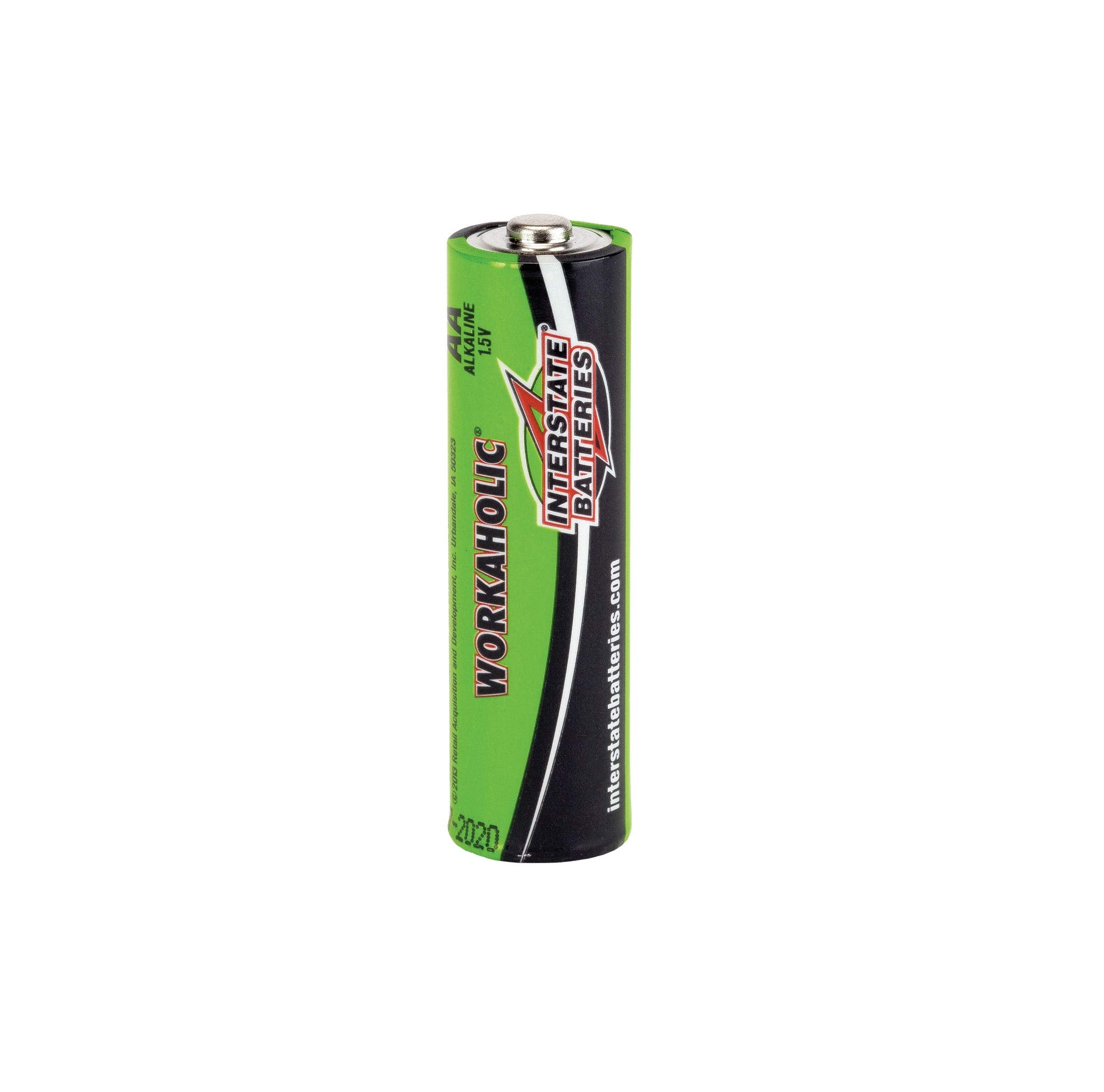 Interstate Batteries AA Alkaline Battery (24 Pack) All-Purpose 1.5V High Performance Batteries - Workaholic (DRY0070)