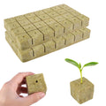 Naturezhen 56 Pcs Rockwool Grow Cubes (1.57"), Hydroponic Starter Plugs for Seedlings, Cloning & Soilless Cultivation, Premium Stonewool Growing Medium for Indoor/Outdoor Plant Systems