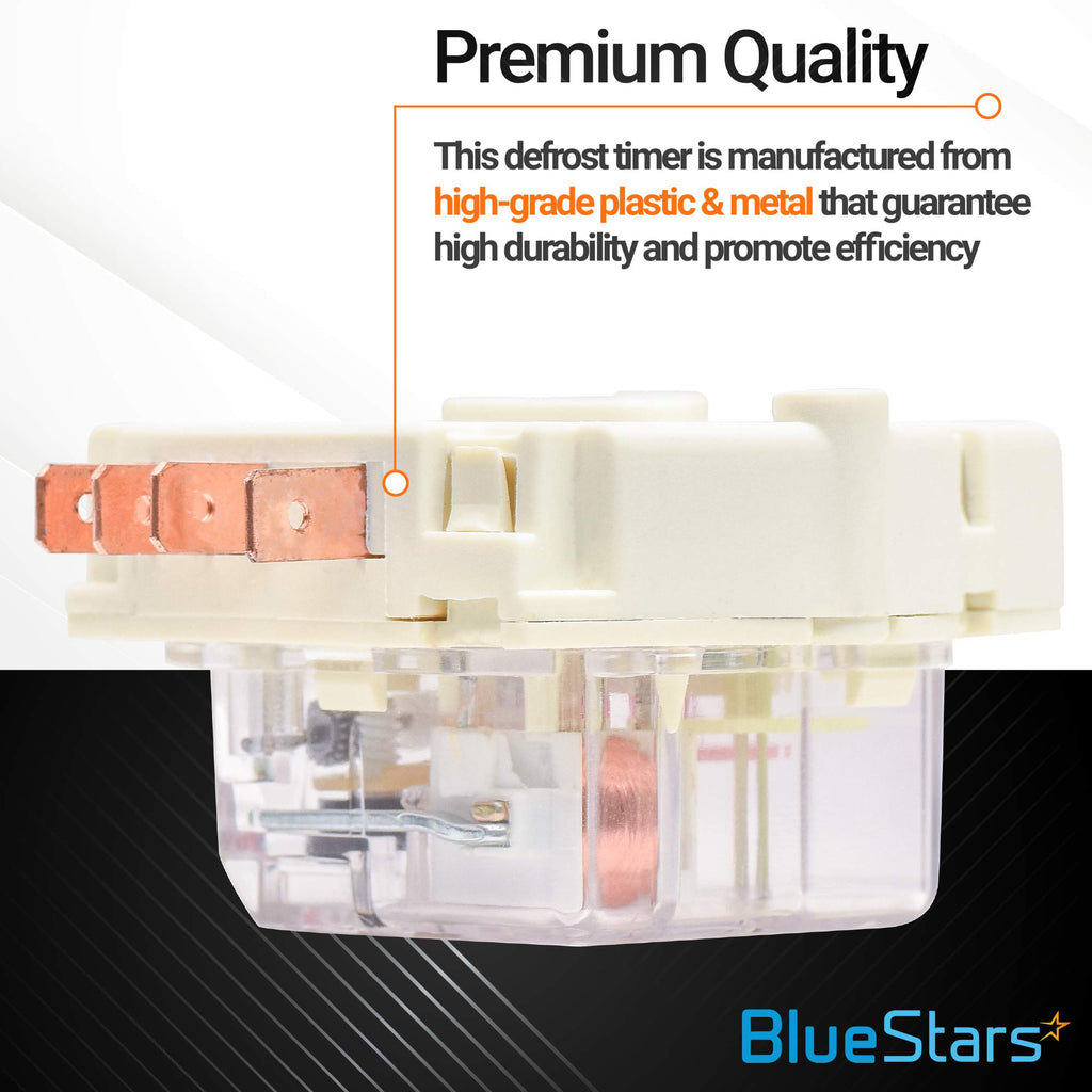 Ultra Durable 215846602 Refrigerator Defrost Timer Replacement Part by BlueStars - Easy to Install - Exact Fit for Frigidaire & Kenmore - Replaces 215846606 240371001 241621501 AP2111929 PS423801