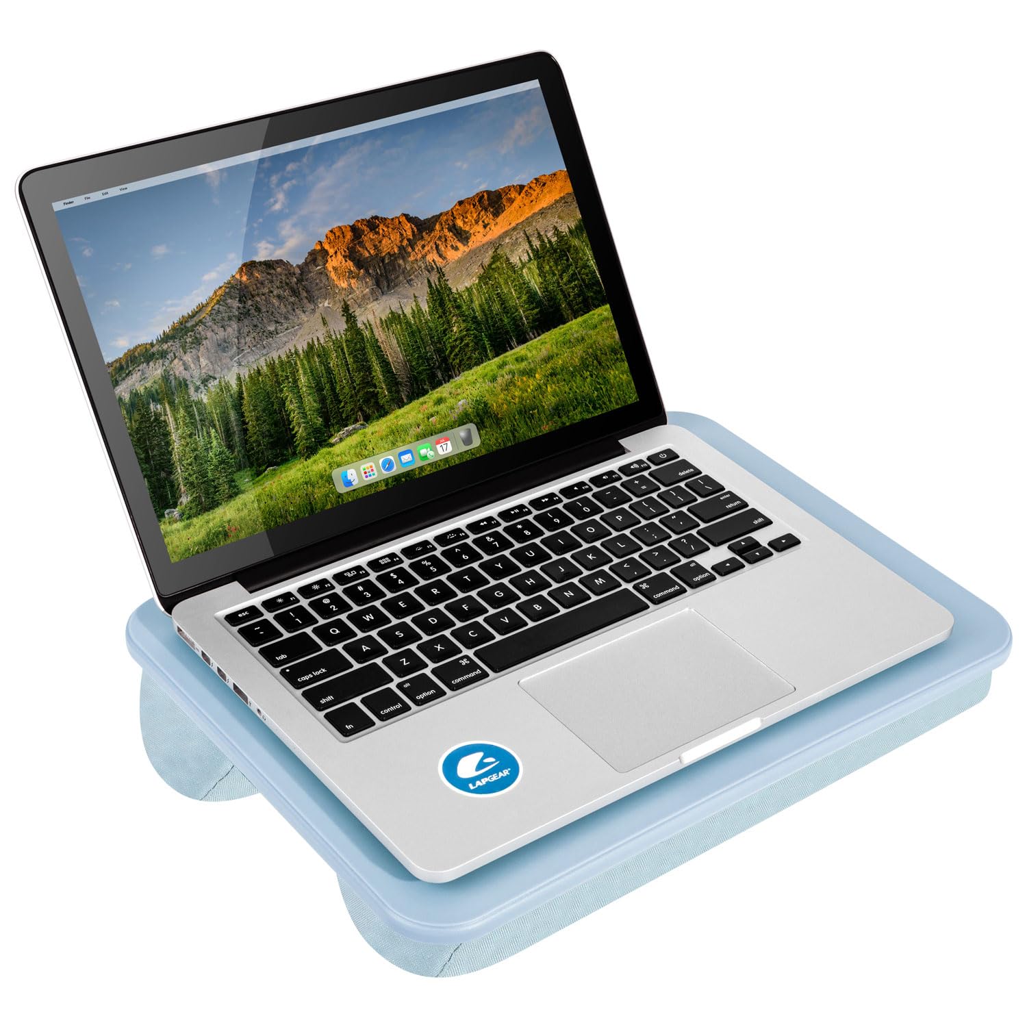 LapGear Compact Lap Desk - Alaskan Blue - Fits Up to 13.3 Inch Laptops - Style No. 43103