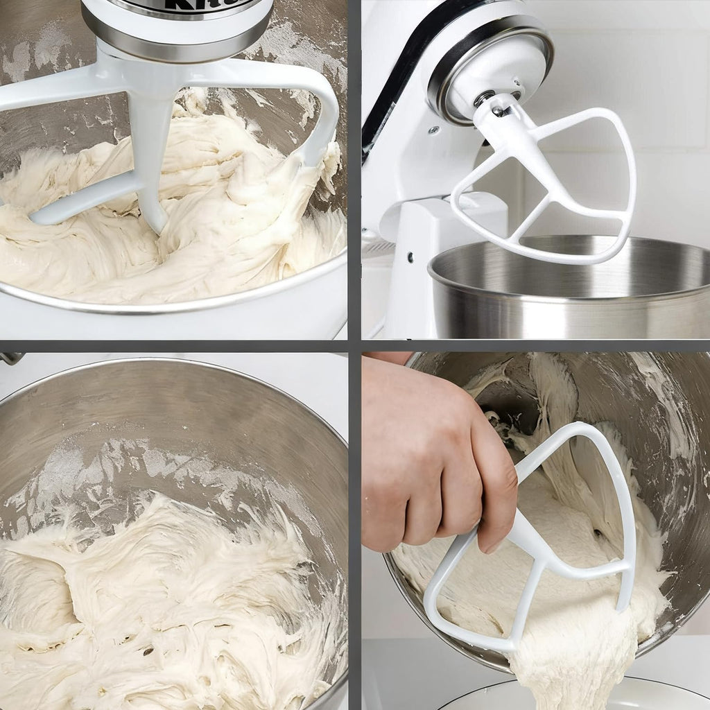 K45B Beater Compatible with Kitchenaid 4.5-5Qt Tilt-Head Stand Mixer,Coated Paddle Attachment for Kitchen Aid Mixer Accessories -K45 AP3884849 W10672617