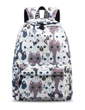 Backpack for Women Girls, YANAIER Cute Floral Waterproof School Bookbag Laptop Backpack Hiking Travel Daypack Cat