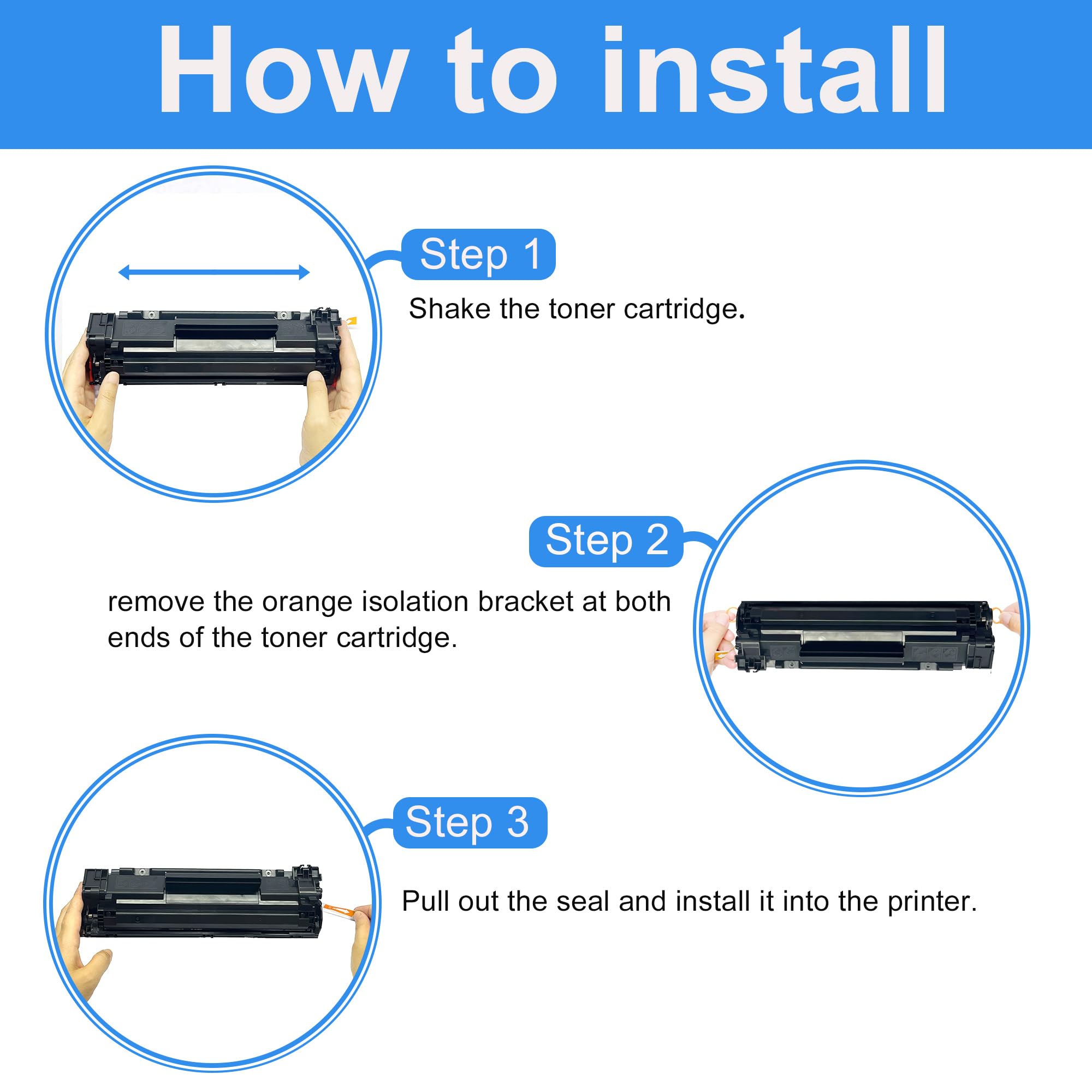 LCL Compatible Toner Cartridge for Canon CRG-125 125 3484B001 3484B001AA (1-Pack,Black) for Canon ImageCLASS MF3010 LBP6000 LBP6030w