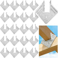 Coloch 20 Pack 18-Gauge Hurricane Tie, Hot Dip Galvanized Steel Joist Hangers Rafter Tie Brackets Heavy Duty Connector for Roofing Trusses, Wood Timbers, Resist High Wind/ Earthquake Forces