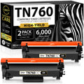 Smart Ink Compatible TN760 Toner Cartridge Replacement for Brother TN 760 TN730 2 Pack (CHIP) to use with HL-L2390DW DCP-L2550DW HL-L2350DW HL-L2370DW MFC-L2710DW HL-L2370DWXL MFC-L2730DW MFC-L2750DW
