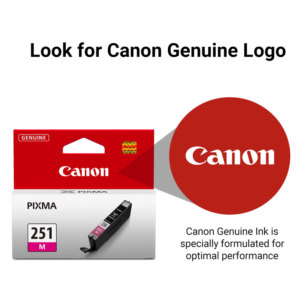 Canon CLI-251 Magenta Ink-Tank Compatible to MG6320, IP7220 & MG5420, MX922, MG5520, MG6420, MG7120, iX6820, iP8720, MG7520, MG6620, MG5620