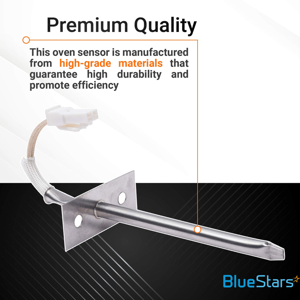 BlueStars Ultra Durable W10131825 Oven Temperature Sensor - Compatible with Whirlpool Maytag KitchenAid Ovens - Replaces WPW10131825 4455636 WPW10131825VP PS11748765