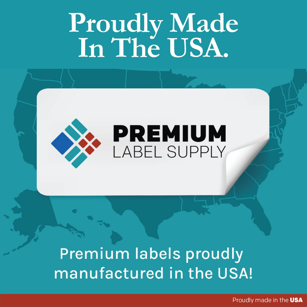 Premium Label Supply White Sticker Mailing/Shipping Labels – 3.5" x 5" – Laser/Inkjet Compatible – (4 per Sheet), 100 Sheets - 400 Total Adhesive Labels