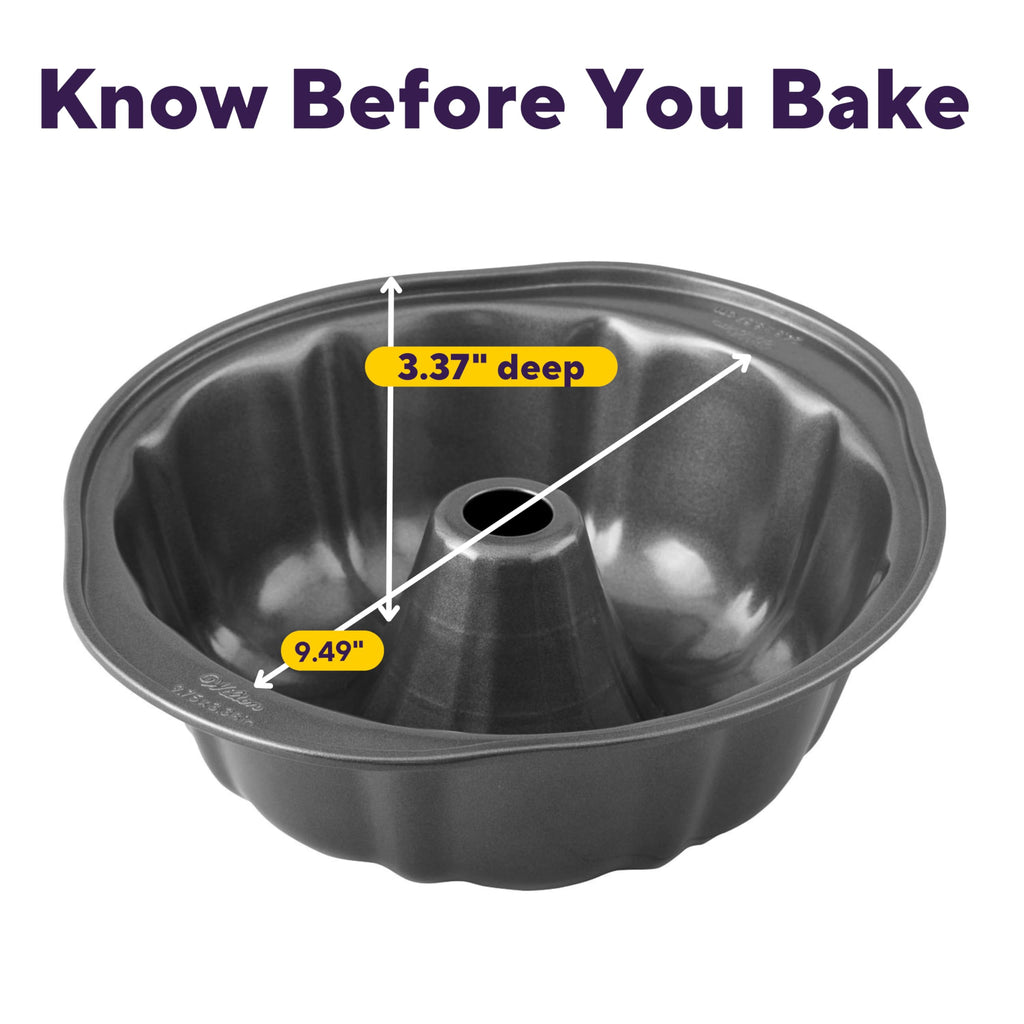 Wilton Perfect Results Premium Non-Stick 9.51-Inch Fluted Tube Pan