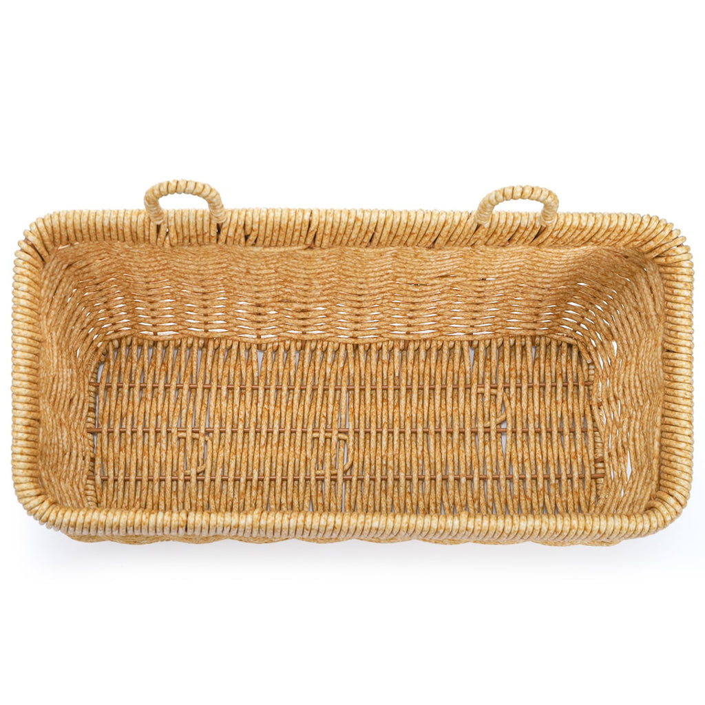 ZEAYEA Set of 2 Wall Hanging Basket, Small Hand-Woven Hanging Organizer Basket for Onion Garlic, Boho Plastic Fruit Storage Baskets with Hanger for Kitchen Bathroom Laundry Living Room Home Decor