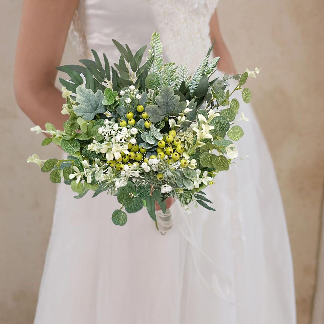 OrgMemory 78Pcs Faux Flowers, Artificial Greenery Stems, Greenery for Centerpieces for DIY Bridal Bouquets Wedding Floral Arrangement Table Centerpieces