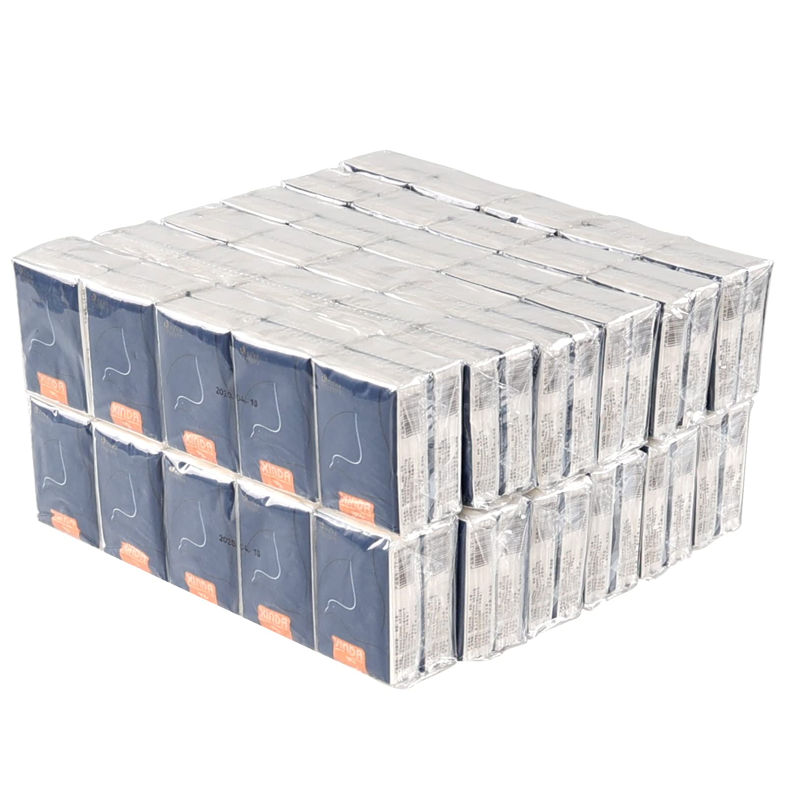 Jekiyo Mini Size Pocket Tissue 120 Packs, 4 Ply Soft Facial Tissues