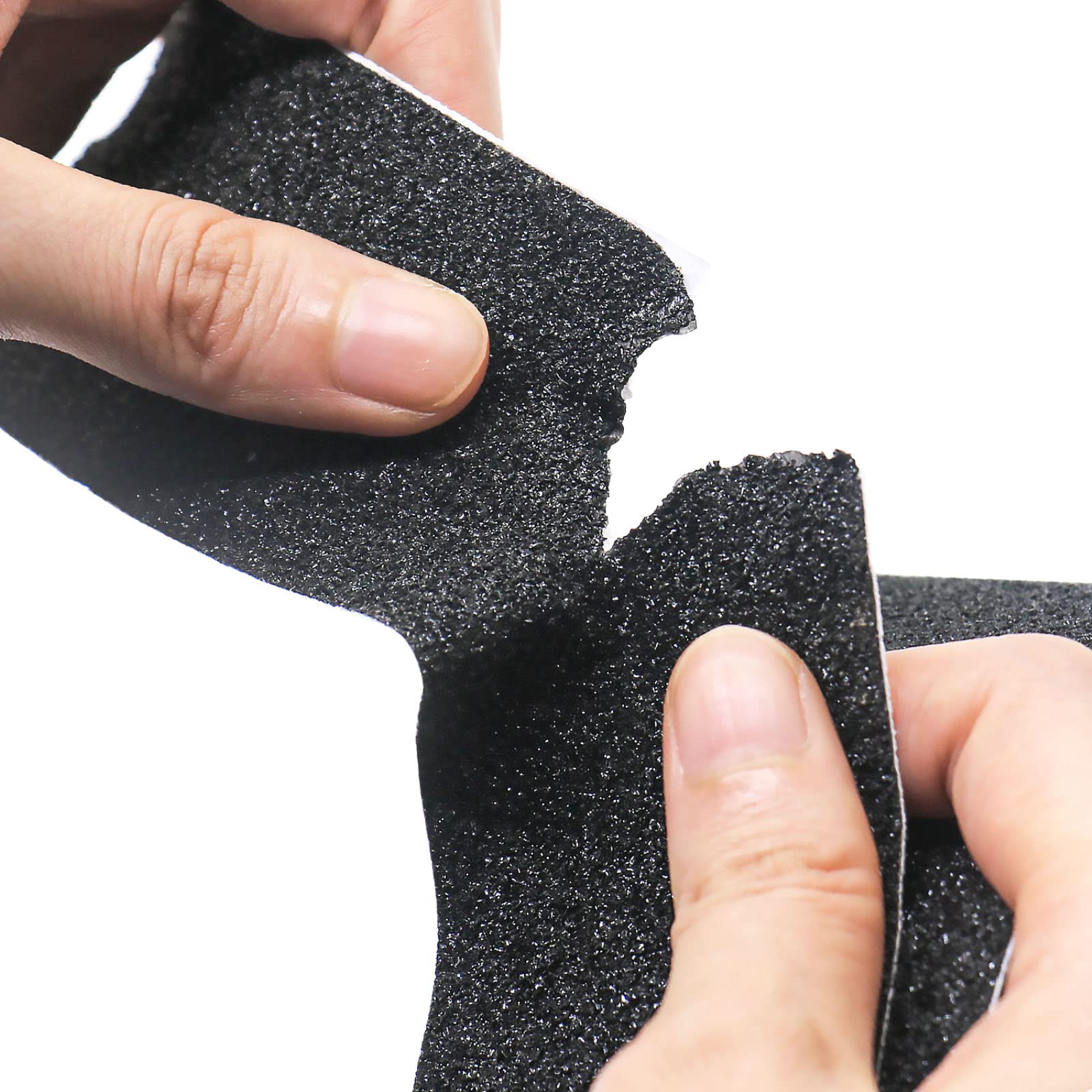 BOMEI PACK Heavy Duty Black Anti Slip Tape, Waterproof Non Slip Safety Tape for Stair Steps Outdoor/Indoor, 2Rolls Grip Traction Tape 2 Inch x 33Ft